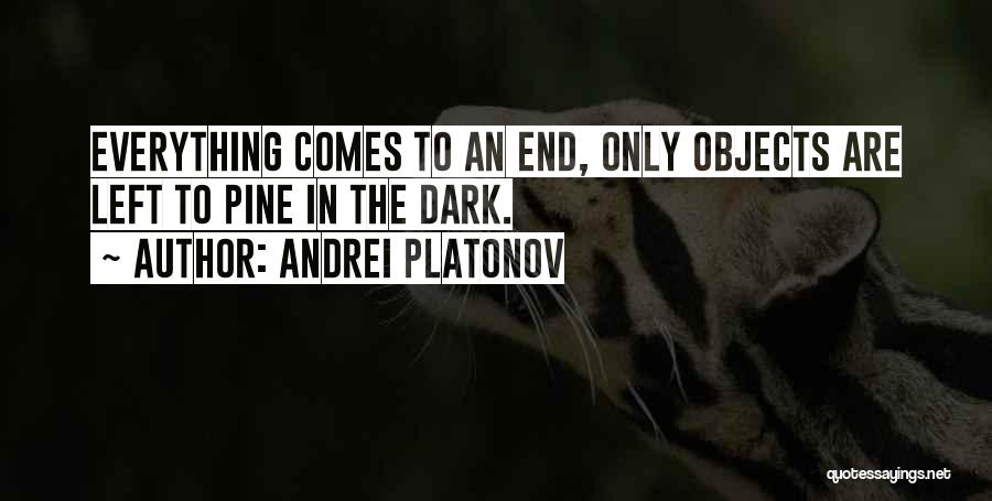 Everything Comes To An End Quotes By Andrei Platonov