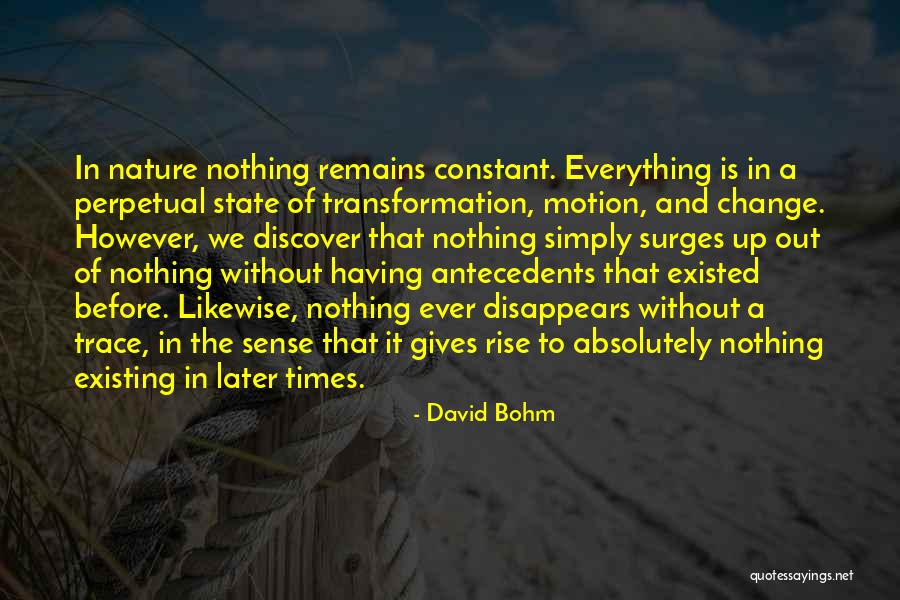 Everything Disappears Quotes By David Bohm Everything Disappears Quotes By David Bohm