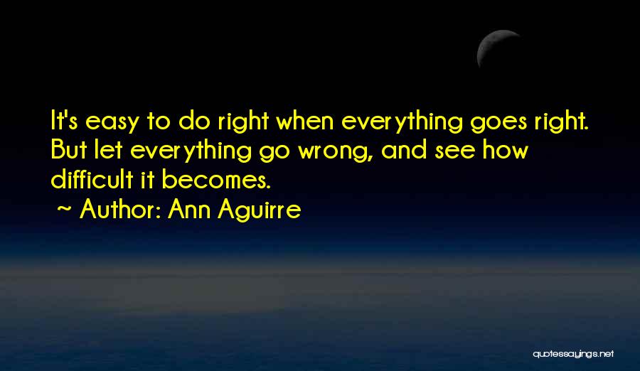 Everything Goes Right Quotes By Ann Aguirre