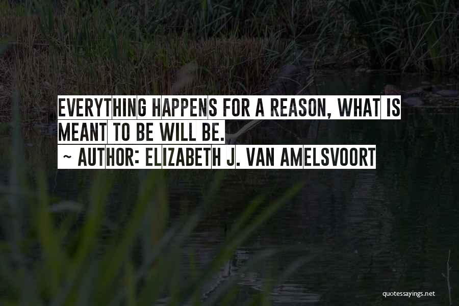 Everything Happens For A Reason Quotes By Elizabeth J. Van Amelsvoort