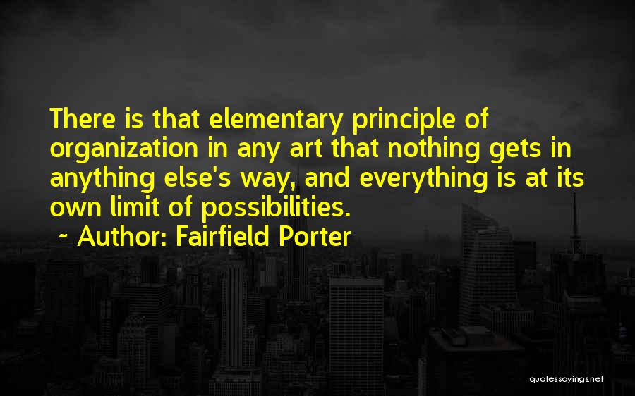 Everything Has Limit Quotes By Fairfield Porter