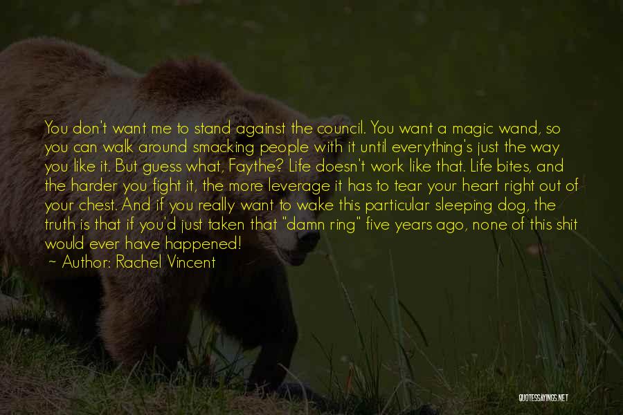 Everything Is Against You Quotes By Rachel Vincent