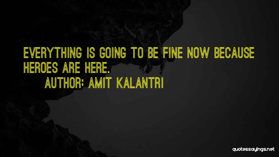 Everything Is Fine Quotes By Amit Kalantri