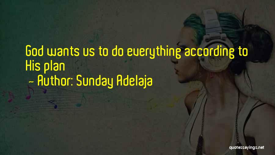 Everything Is Going According To Plan Quotes By Sunday Adelaja
