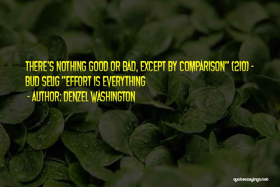 Everything Is Good Quotes By Denzel Washington