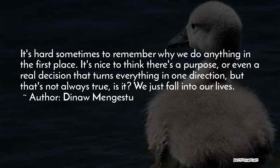 Everything Is Hard Quotes By Dinaw Mengestu