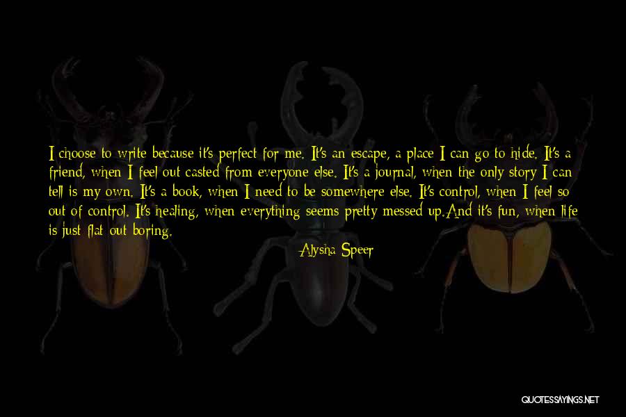 Everything Is Just Perfect Quotes By Alysha Speer