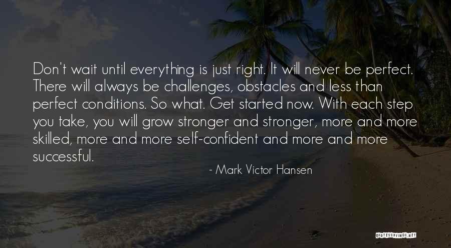 Everything Is Just Perfect Quotes By Mark Victor Hansen