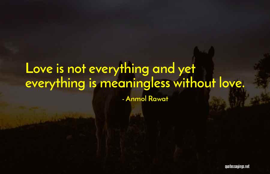 Everything Is Meaningless Quotes By Anmol Rawat