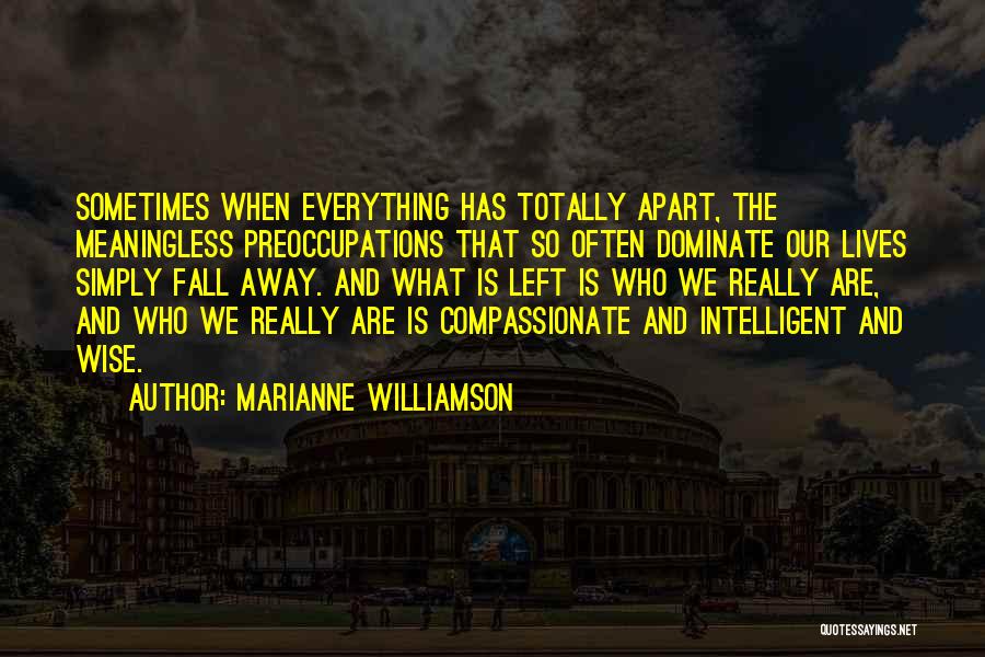 Everything Is Meaningless Quotes By Marianne Williamson