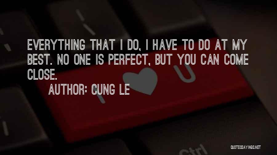 Everything Is Perfect Quotes By Cung Le