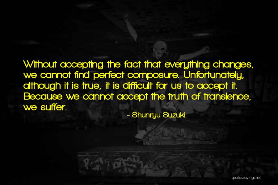 Everything Is Perfect Quotes By Shunryu Suzuki