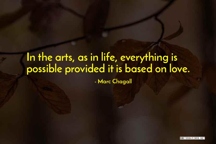 Everything Is Possible In Love Quotes By Marc Chagall