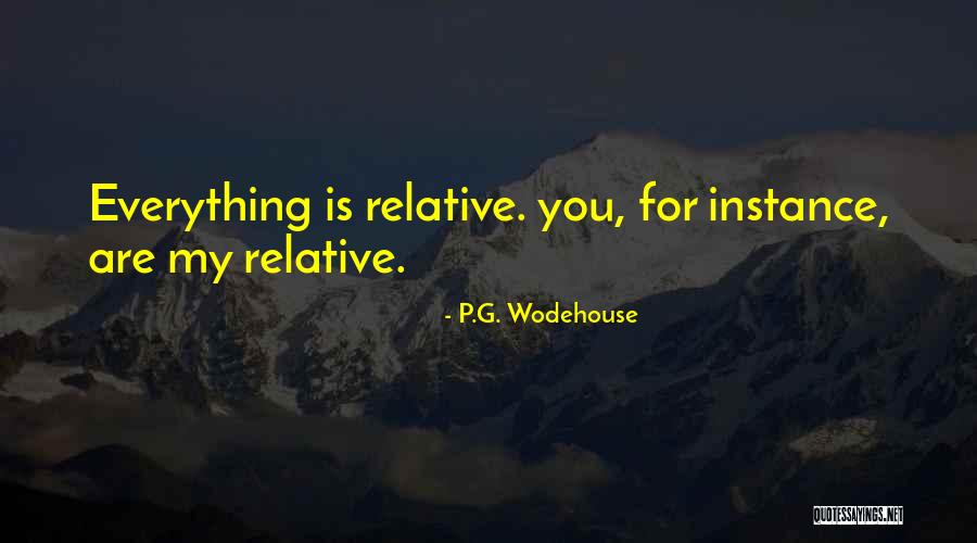 Everything Is Relative Quotes By P.G. Wodehouse Everything Is Relative Quotes By P.G. Wodehouse