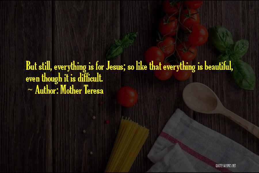 Everything Is So Beautiful Quotes By Mother Teresa
