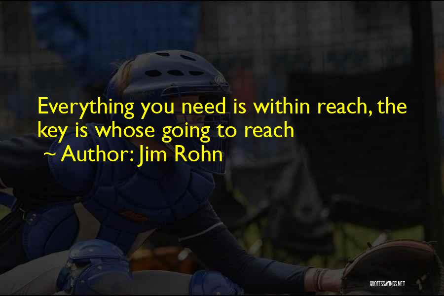 Everything Is Within You Quotes By Jim Rohn