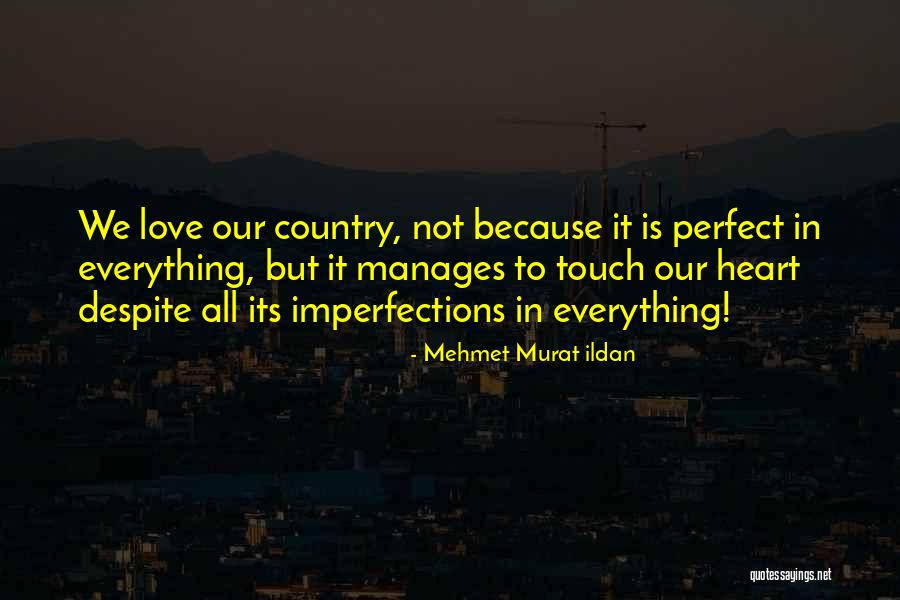 Everything May Not Be Perfect Quotes By Mehmet Murat Ildan