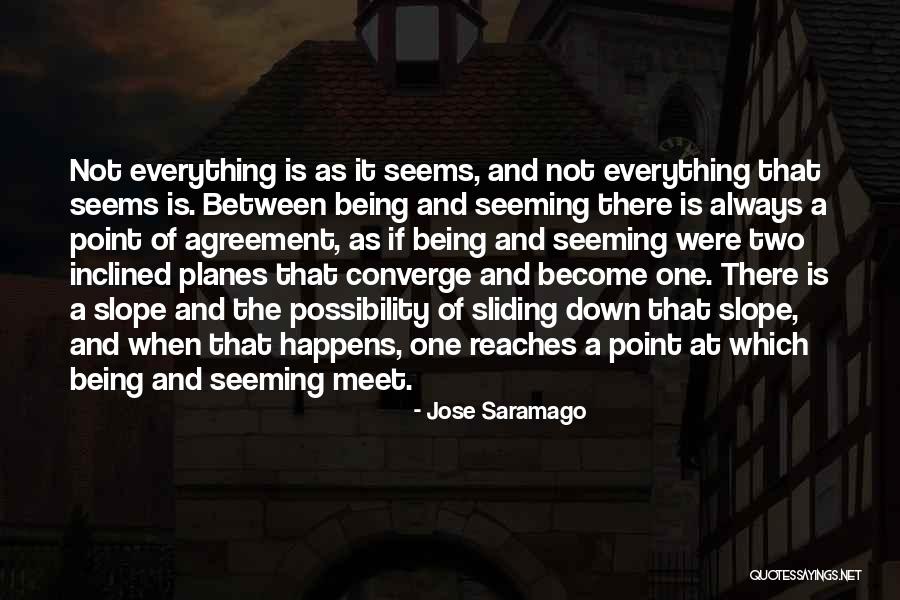 Everything Not Always Seems Quotes By Jose Saramago