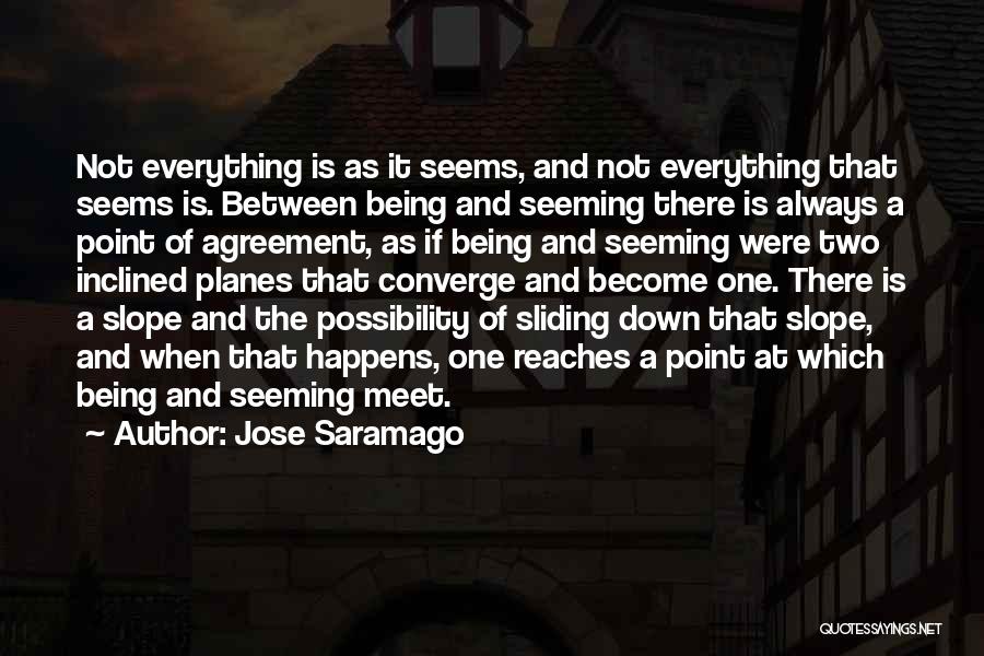 Everything Not Being As It Seems Quotes By Jose Saramago