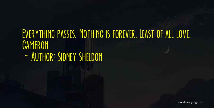 Everything Passes Quotes By Sidney Sheldon