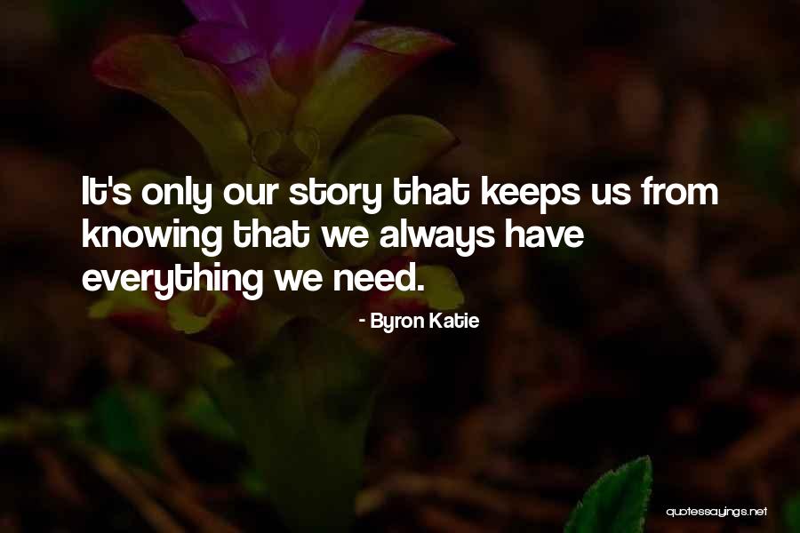 Everything That Quotes By Byron Katie