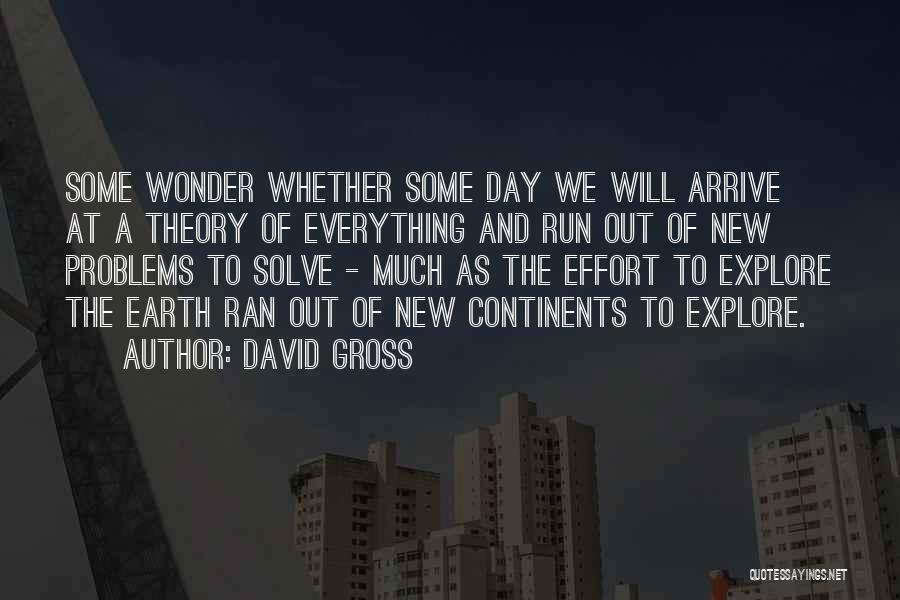 Everything Theory Quotes By David Gross