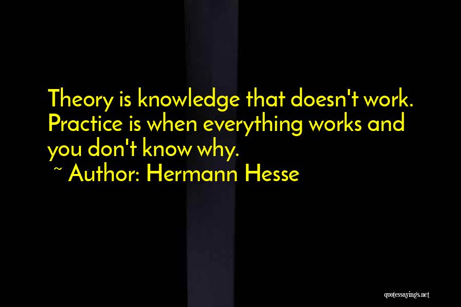 Everything Theory Quotes By Hermann Hesse