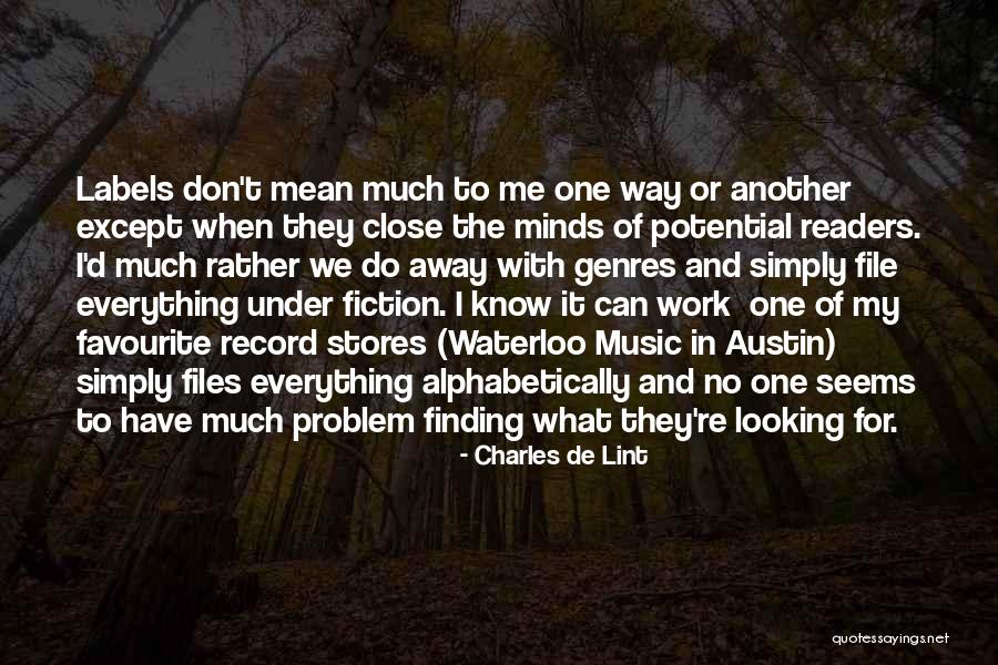 Everything Under Quotes By Charles De Lint Everything Under Quotes By Charles De Lint