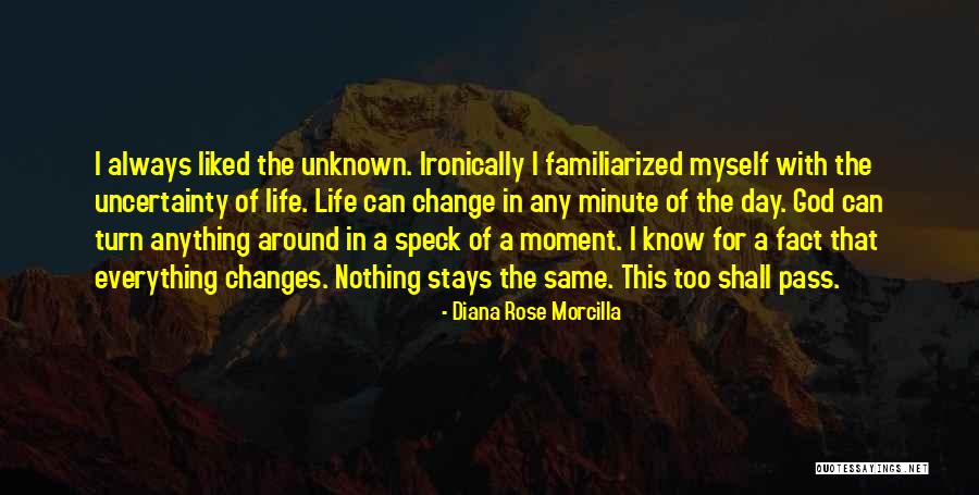 Everything Will Change Nothing Stays The Same Quotes By Diana Rose Morcilla