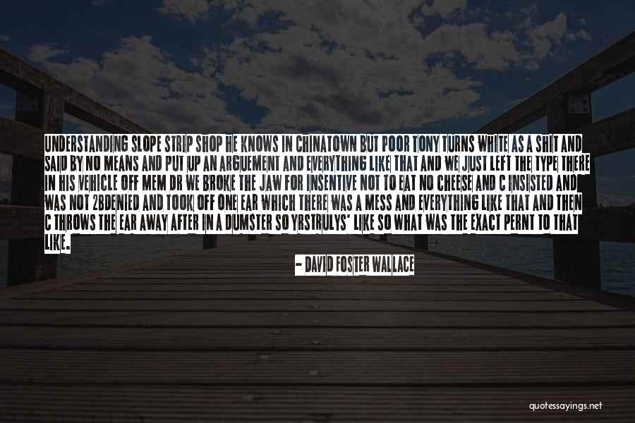 Everything's A Mess Quotes By David Foster Wallace Everything's A Mess Quotes By David Foster Wallace