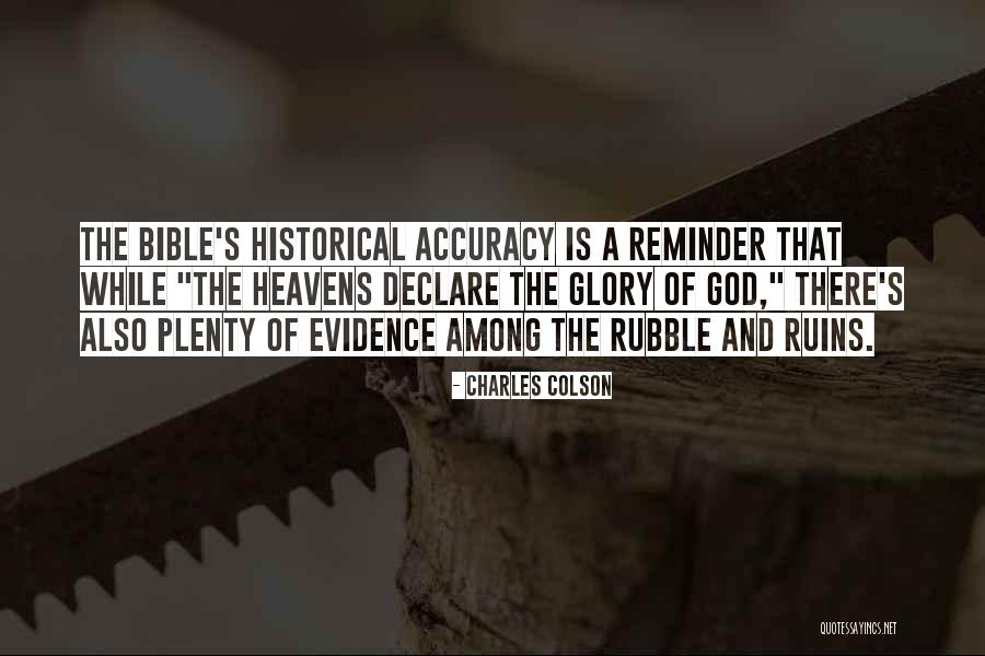 Evidence Bible Quotes By Charles Colson