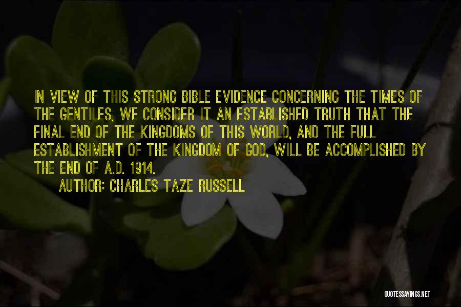 Evidence Bible Quotes By Charles Taze Russell