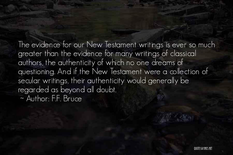 Evidence Bible Quotes By F.F. Bruce