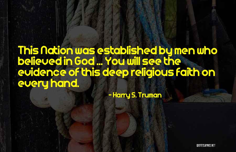 Evidence Bible Quotes By Harry S. Truman