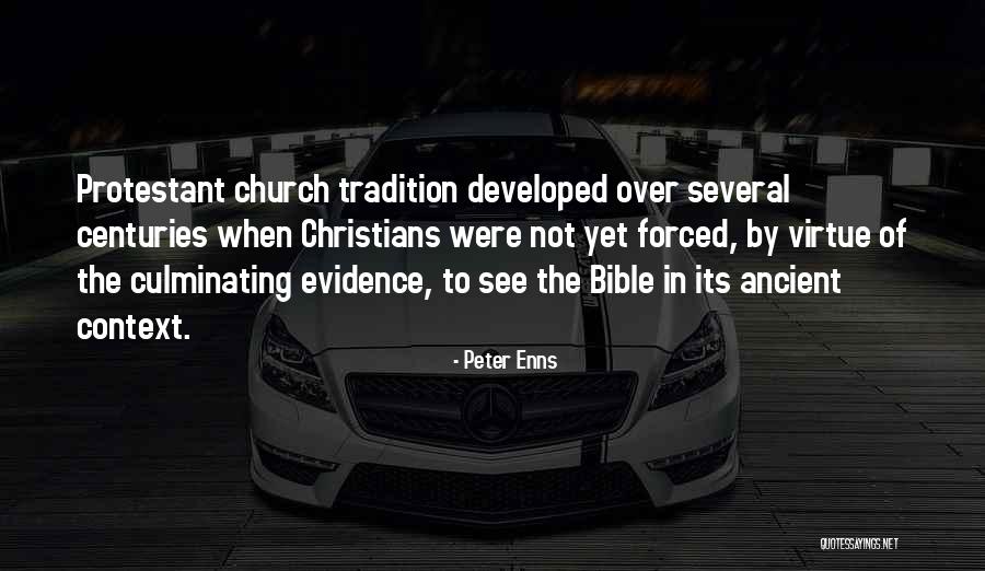 Evidence Bible Quotes By Peter Enns