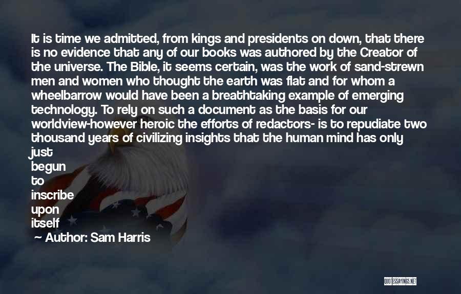 Evidence Bible Quotes By Sam Harris