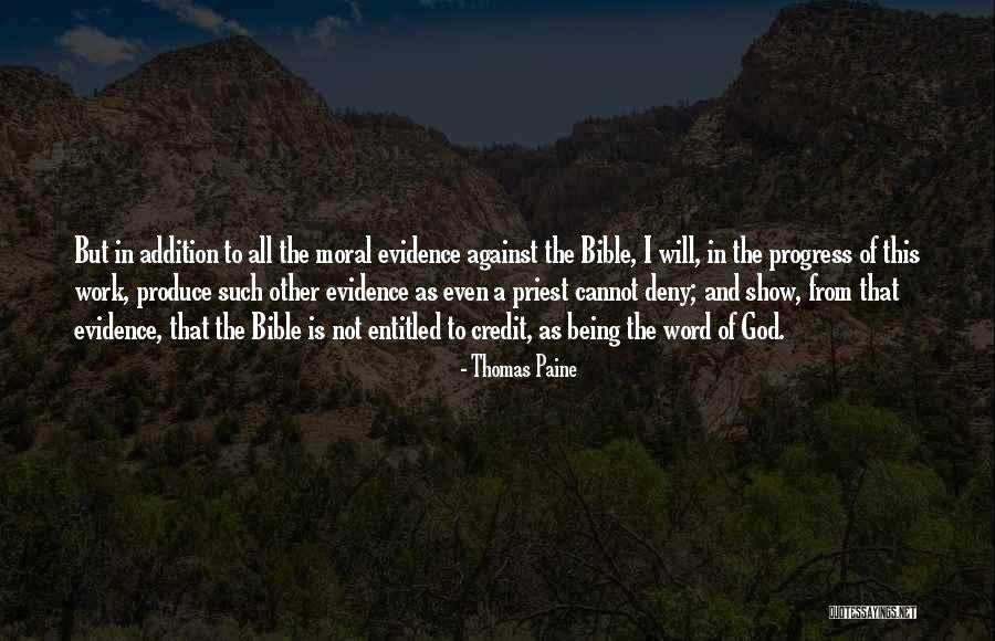 Evidence Bible Quotes By Thomas Paine