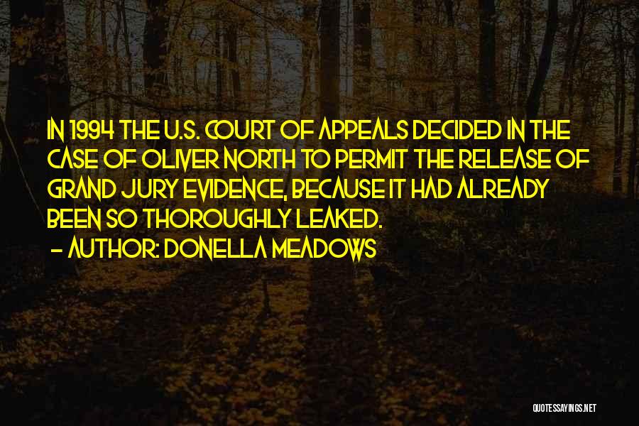 Evidence In Court Quotes By Donella Meadows
