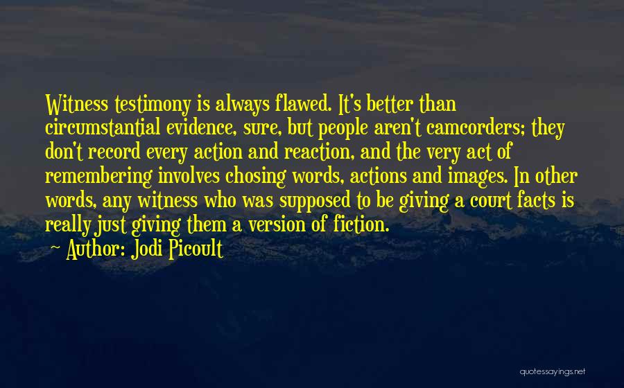 Evidence In Court Quotes By Jodi Picoult