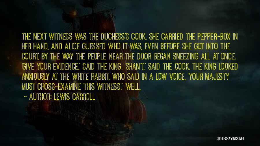 Evidence In Court Quotes By Lewis Carroll