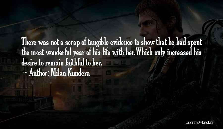 Evidence Of Love Quotes By Milan Kundera