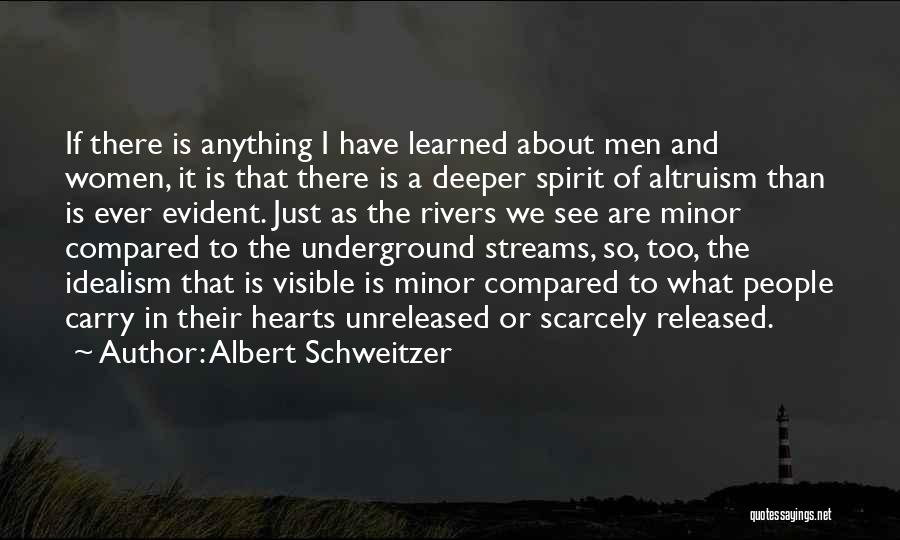 Evident Quotes By Albert Schweitzer
