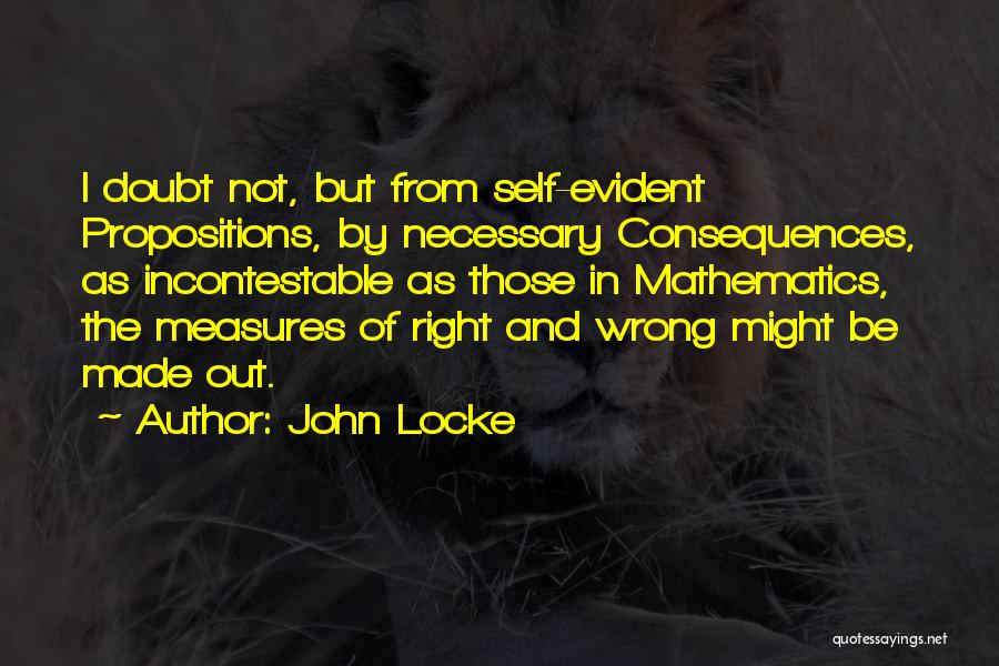 Evident Quotes By John Locke