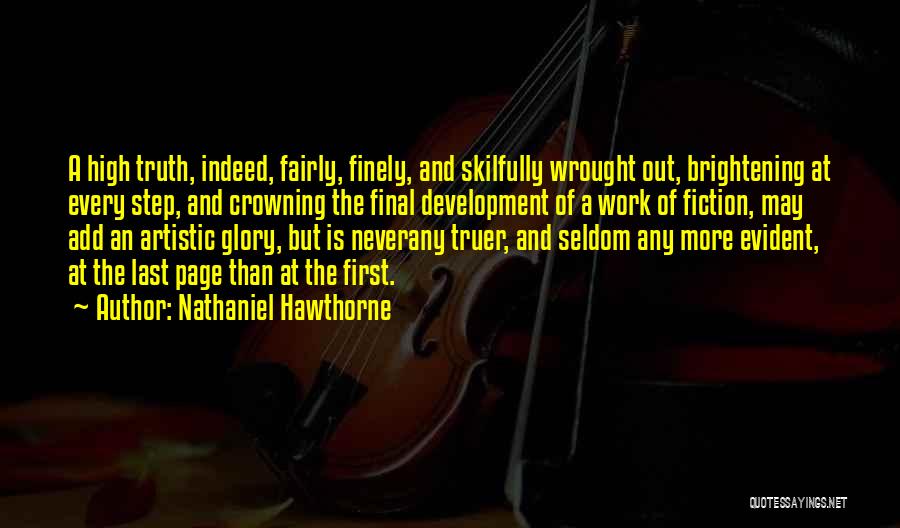 Evident Quotes By Nathaniel Hawthorne