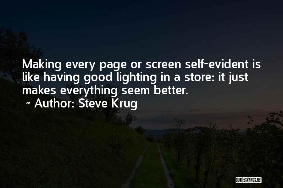 Evident Quotes By Steve Krug