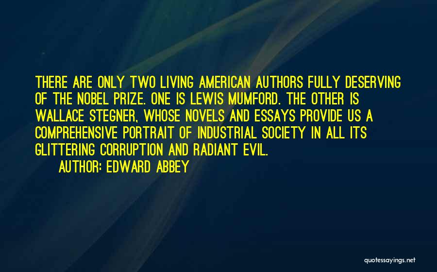 Evil And Corruption Quotes By Edward Abbey