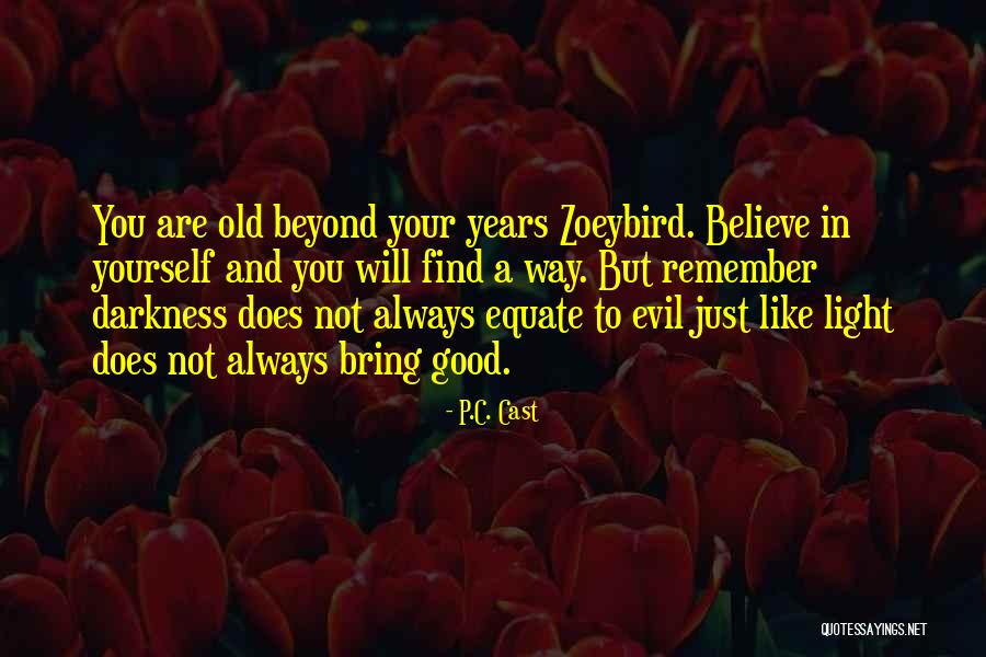 Evil And Darkness Quotes By P.C. Cast Evil And Darkness Quotes By P.C. Cast