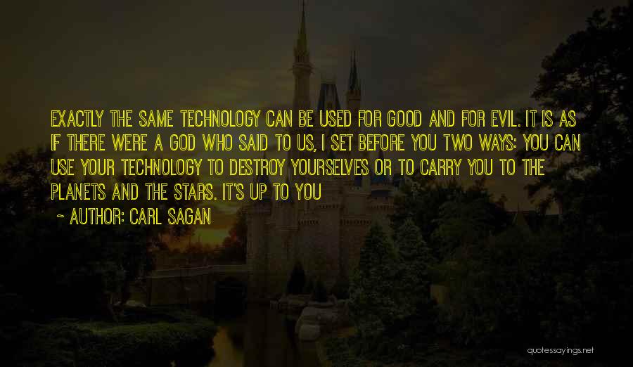 Evil And God Quotes By Carl Sagan