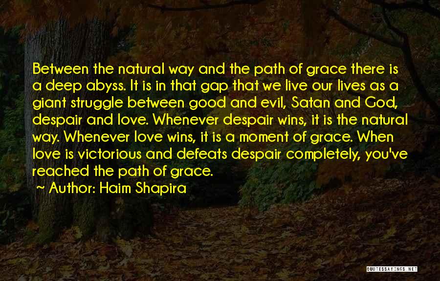 Evil And God Quotes By Haim Shapira