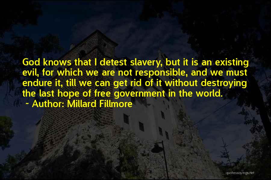 Evil And Hope Quotes By Millard Fillmore